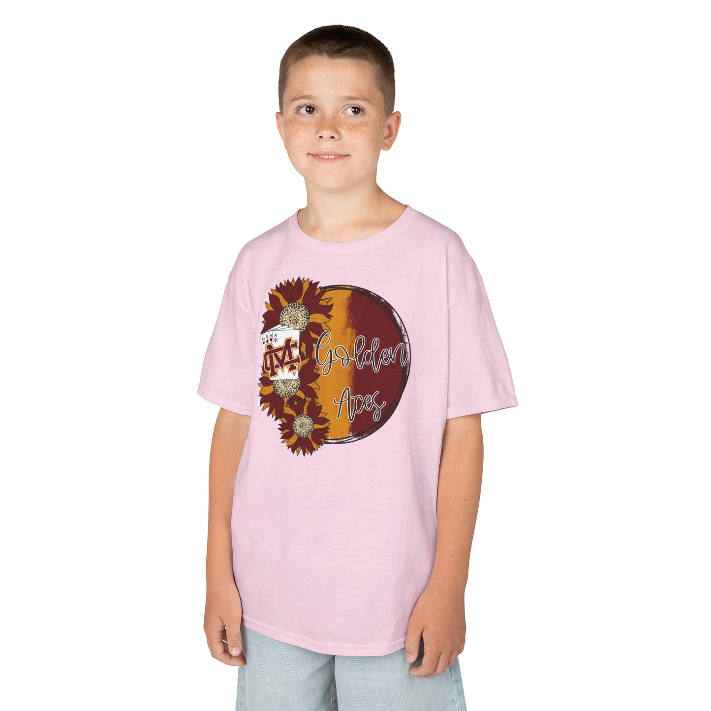 Golden Aces Sunflowers Kids Heavy Cotton™ Tee