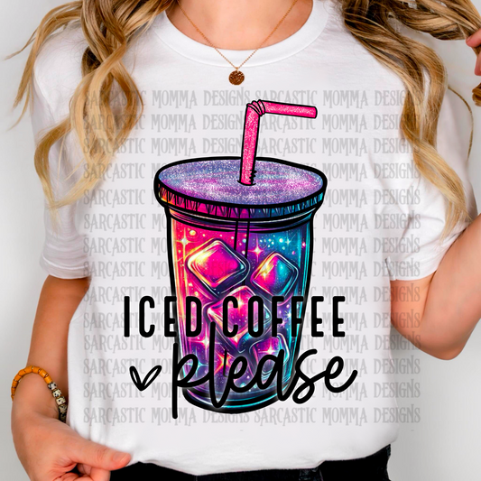 Iced Coffee Please PNG File