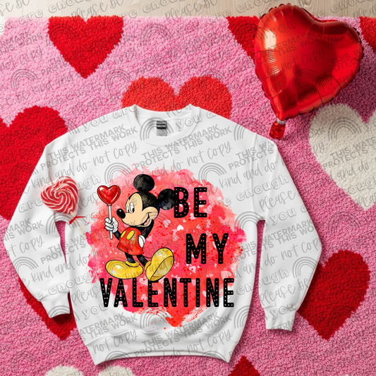 Mickey Be My Valentine- 2 PNG Files