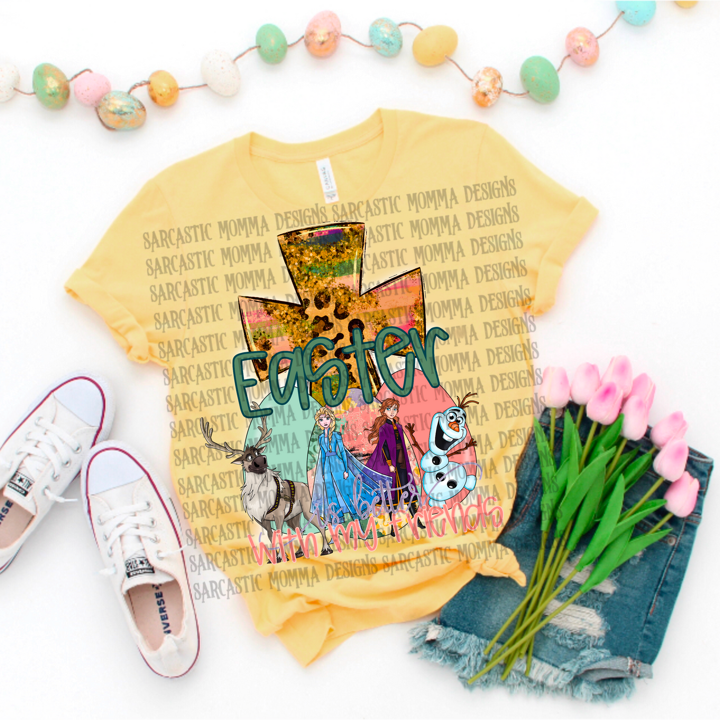 Frozen Easter Is Better With My Friends PNG File