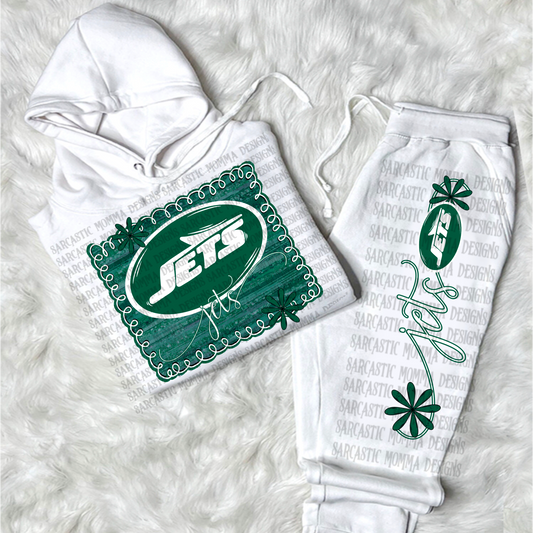 Jets Framed with Matching Sleeve- 2 PNG Files