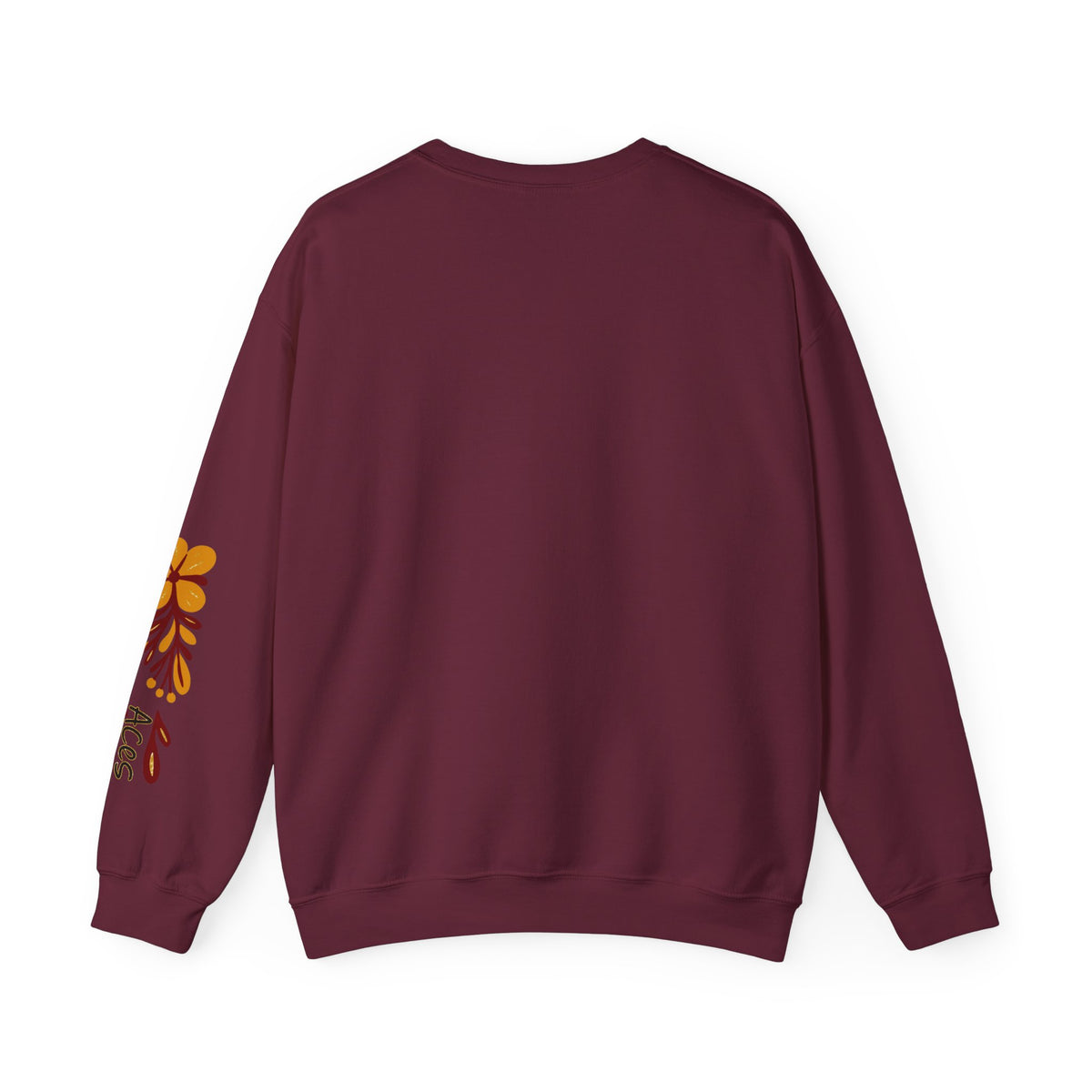 Aces Floral with Sleeve Design Unisex Heavy Blend™ Crewneck Sweatshirt