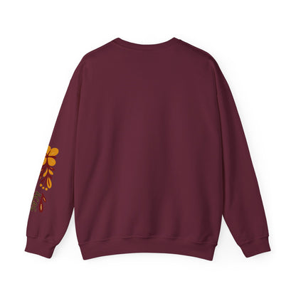 Aces Floral with Sleeve Design Unisex Heavy Blend™ Crewneck Sweatshirt