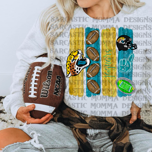 Jaguars Brushstrokes PNG File