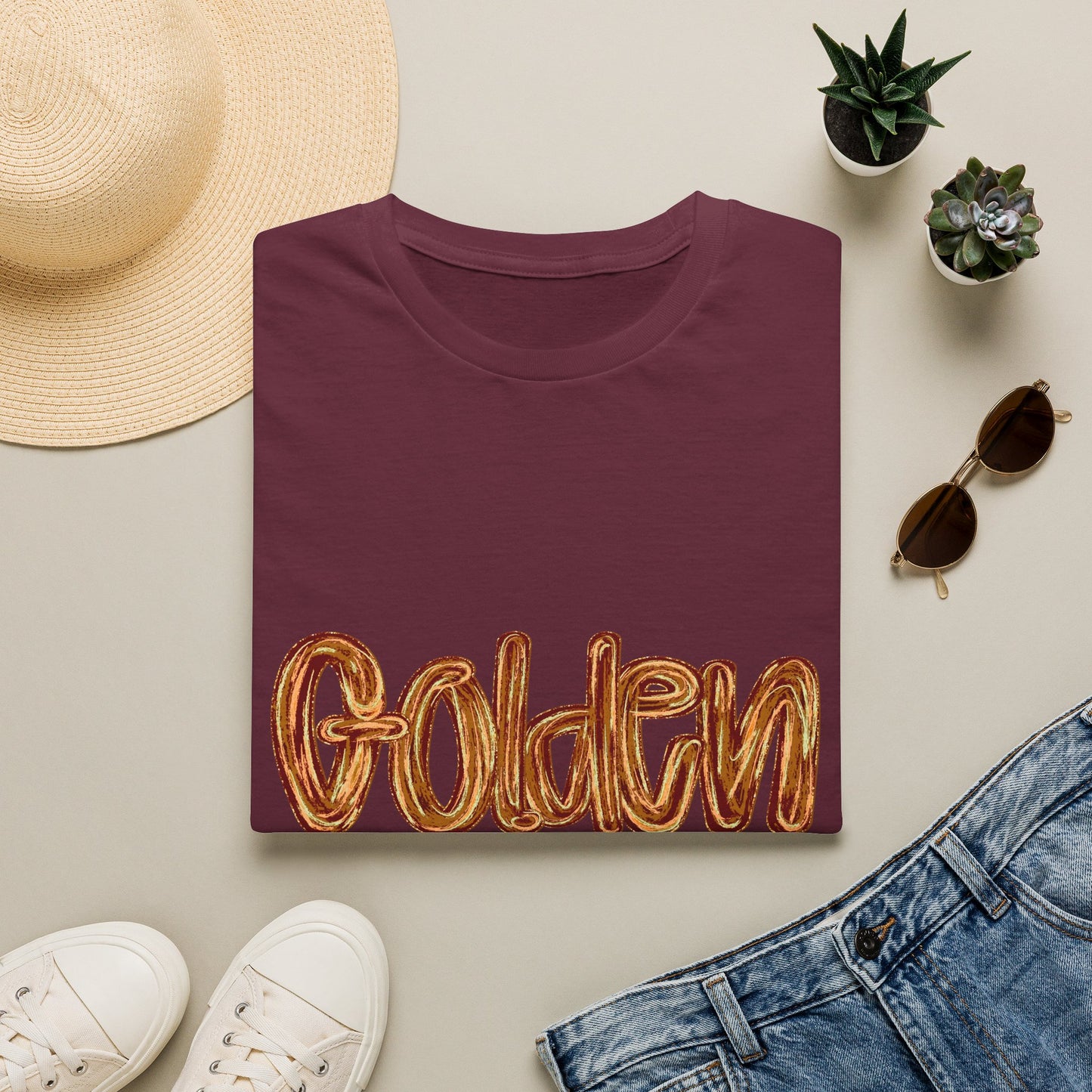 Golden Aces Brushstrokes Adult Unisex Softstyle T-Shirt