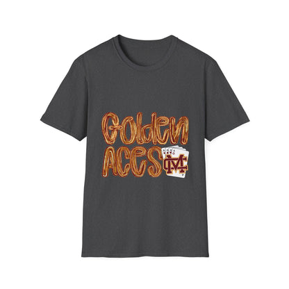 Golden Aces Brushstrokes Adult Unisex Softstyle T-Shirt