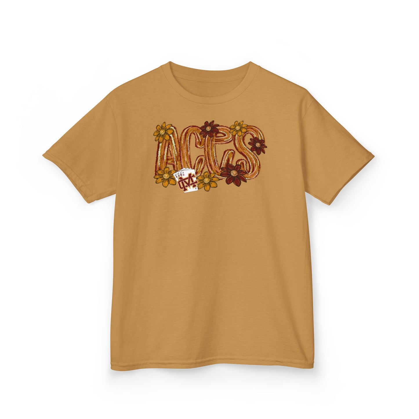 Aces Floral Brushstrokes Kids Heavy Cotton™ Tee