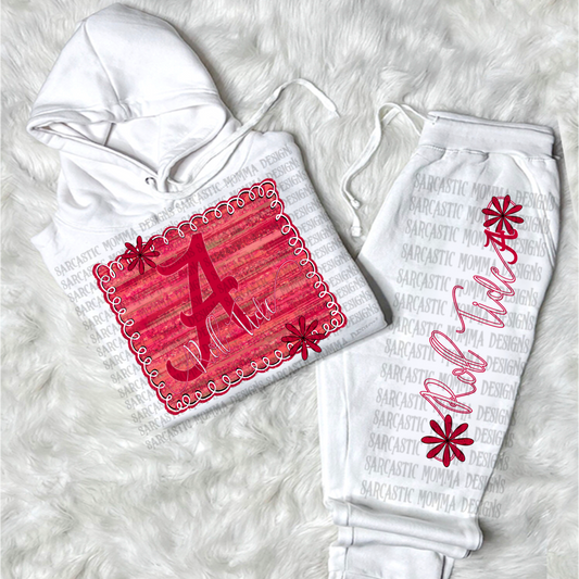 Alabama Roll Tide Framed with Matching Sleeve- 2 PNG Files