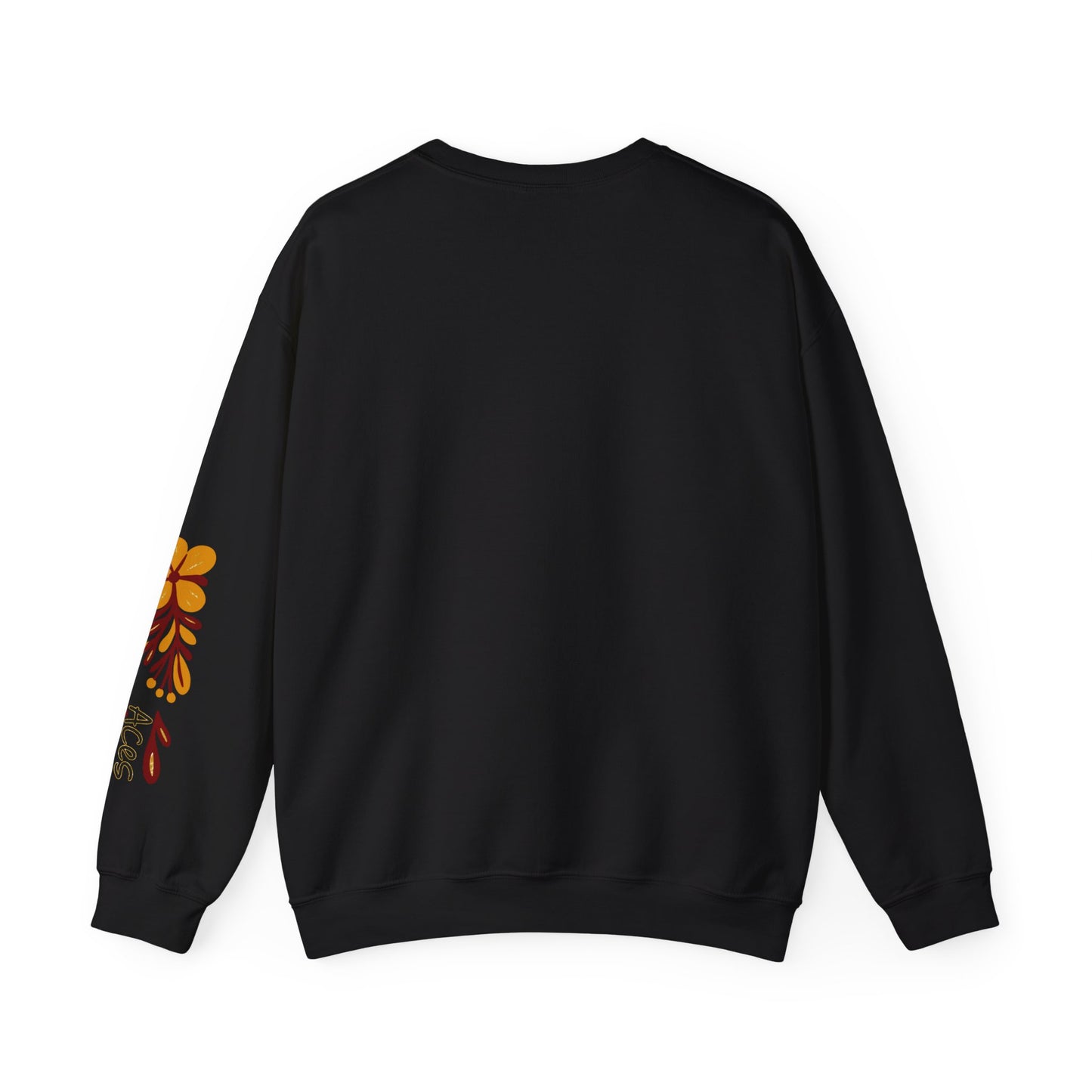 Aces Floral with Sleeve Design Unisex Heavy Blend™ Crewneck Sweatshirt
