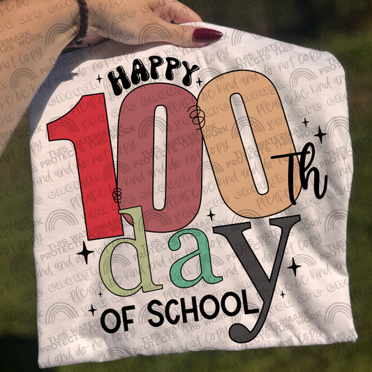 Happy 100th Day of School PNG File