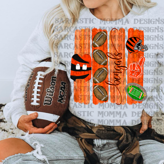 Bengals Brushstrokes PNG File