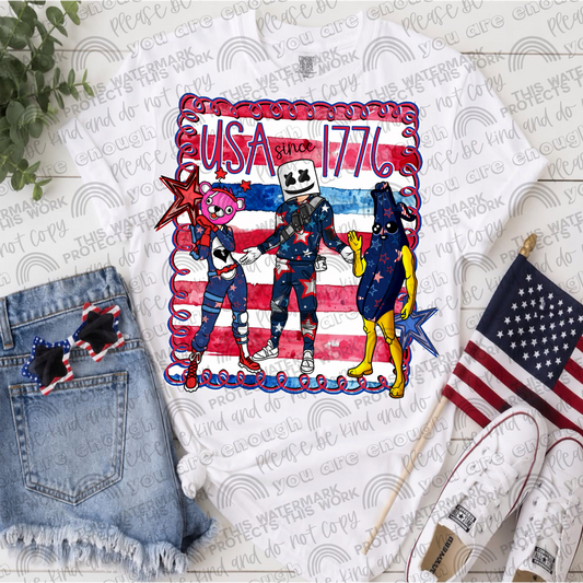 Fortnite USA Since 1776 PNG File
