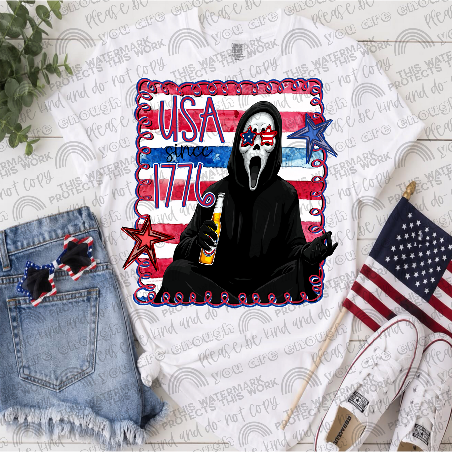 Ghostface USA Since 1776 PNG File