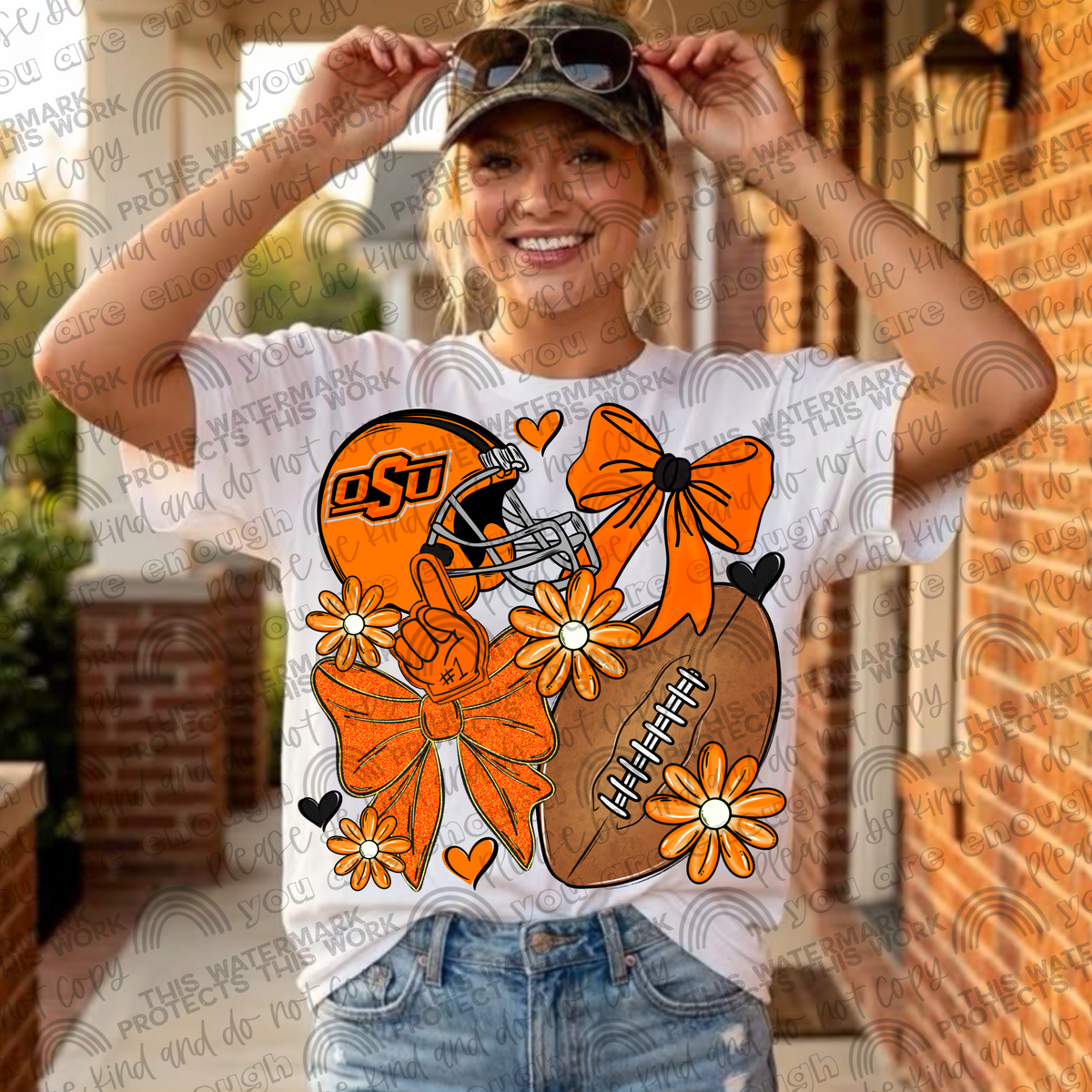 Pro and College Football Bows Bundle with Matching Sleeves and Pockets- 60 Teams- 180 PNG Files