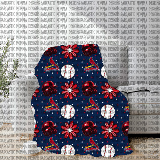 Cardinals Floral Seamless File