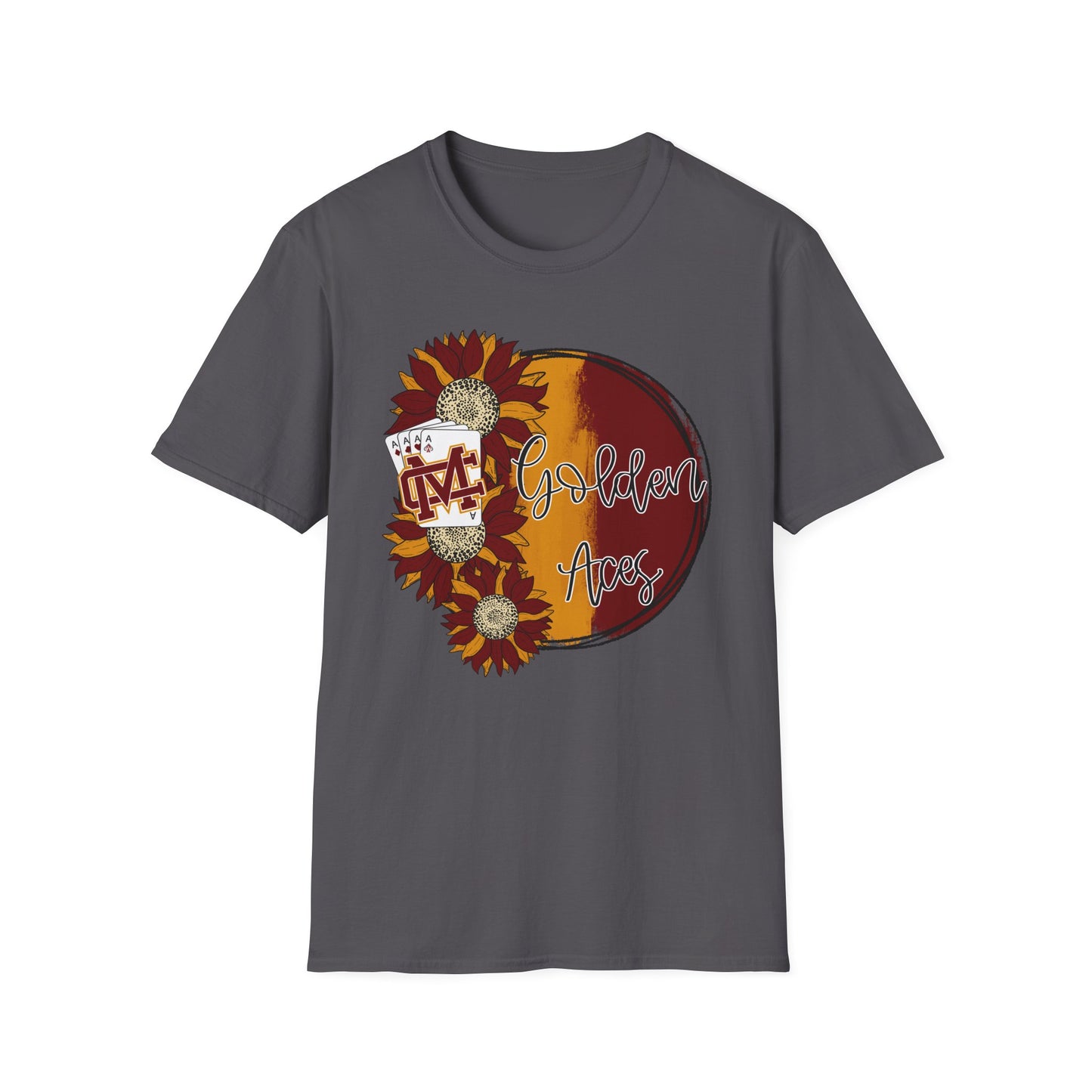 Golden Aces Sunflowers Adult Unisex Softstyle T-Shirt