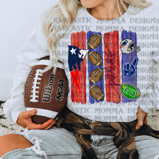 Patriots Brushstrokes PNG File