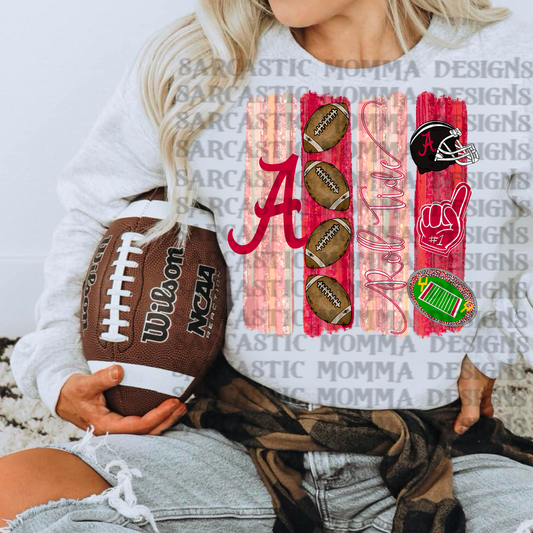 Alabama Roll Tide Brushstrokes PNG File