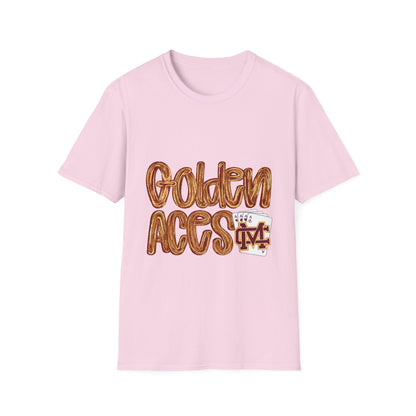 Golden Aces Brushstrokes Adult Unisex Softstyle T-Shirt