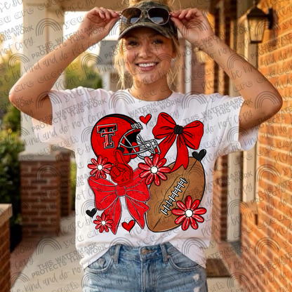 Texas Tech Bows with Pocket and Sleeve- 3 PNG Files