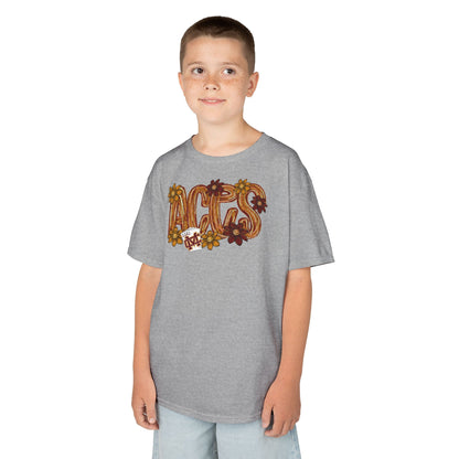 Aces Floral Brushstrokes Kids Heavy Cotton™ Tee