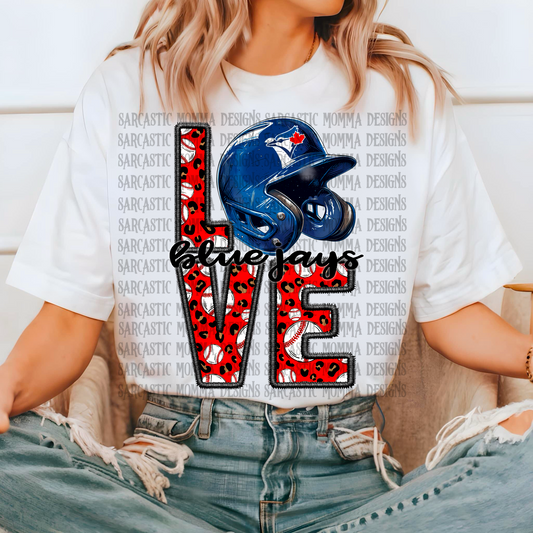Blue Jays Baseball LOVE PNG File