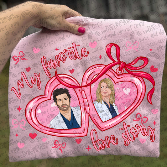 Derek & Meredith Locket My Favorite Love Story PNG File