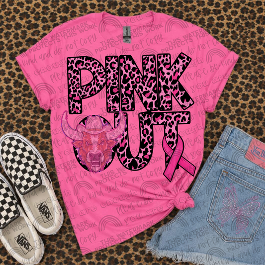 Pink Out Mascot Longhorns PNG File