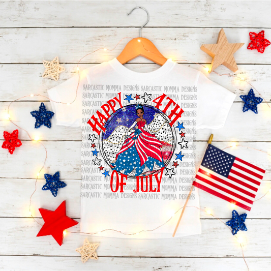 Happy 4th of July Tiana PNG File