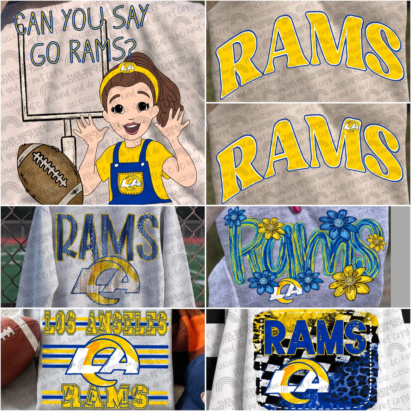 Rams Bundle- 7 PNG Files
