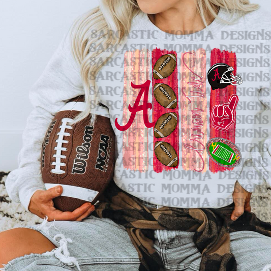 Alabama Crimson Tide Brushstrokes PNG File