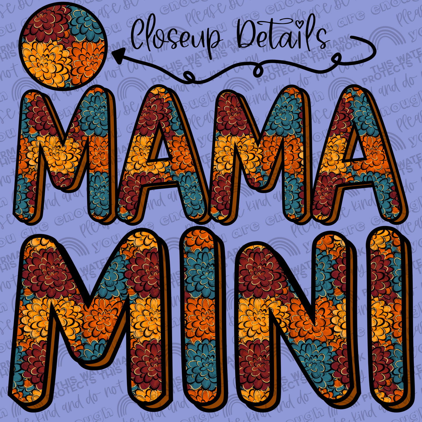 Mums Mama and Mini Set- 2 PNG Files