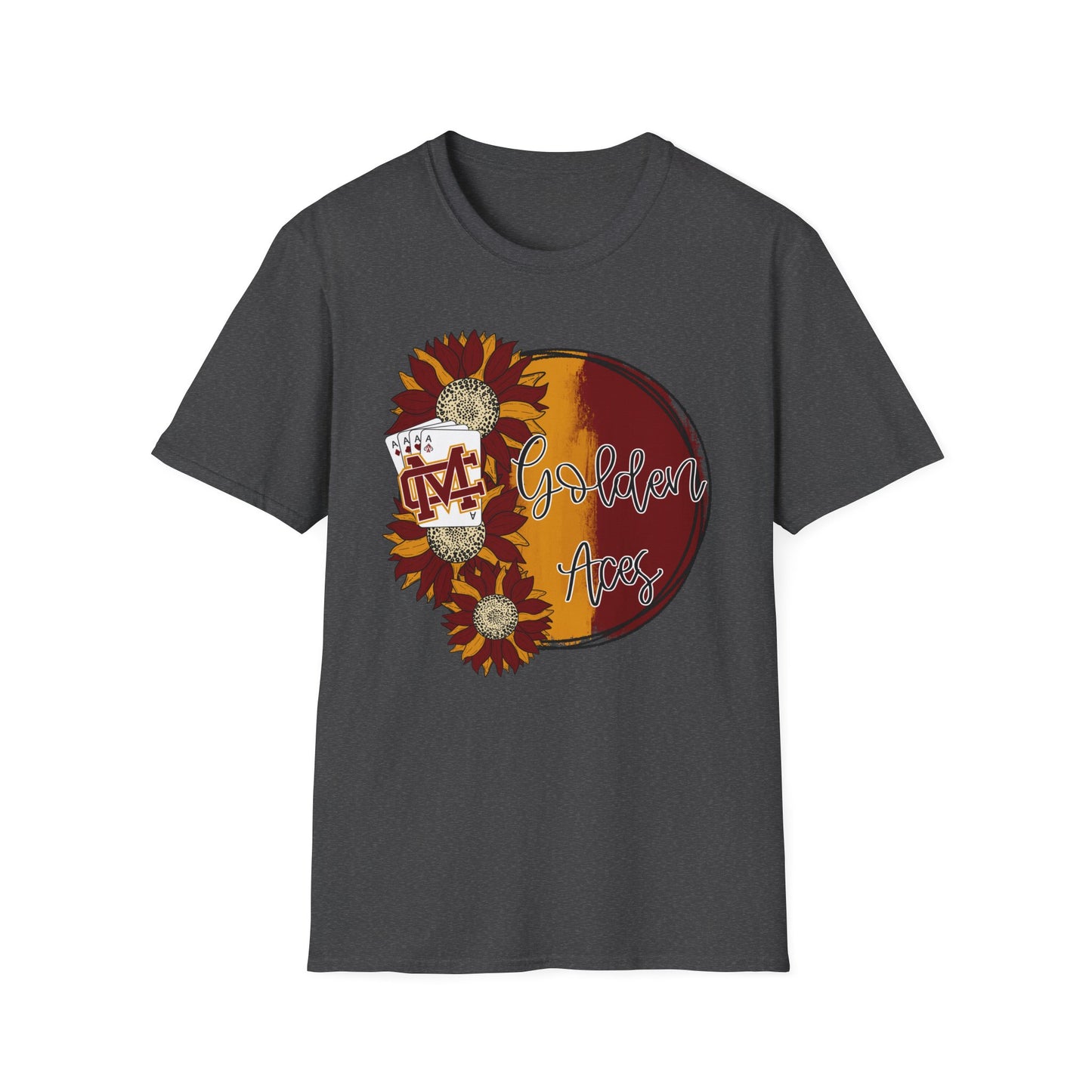 Golden Aces Sunflowers Adult Unisex Softstyle T-Shirt