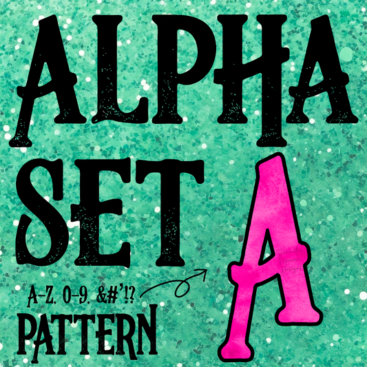 Pink Neon Alpha Set