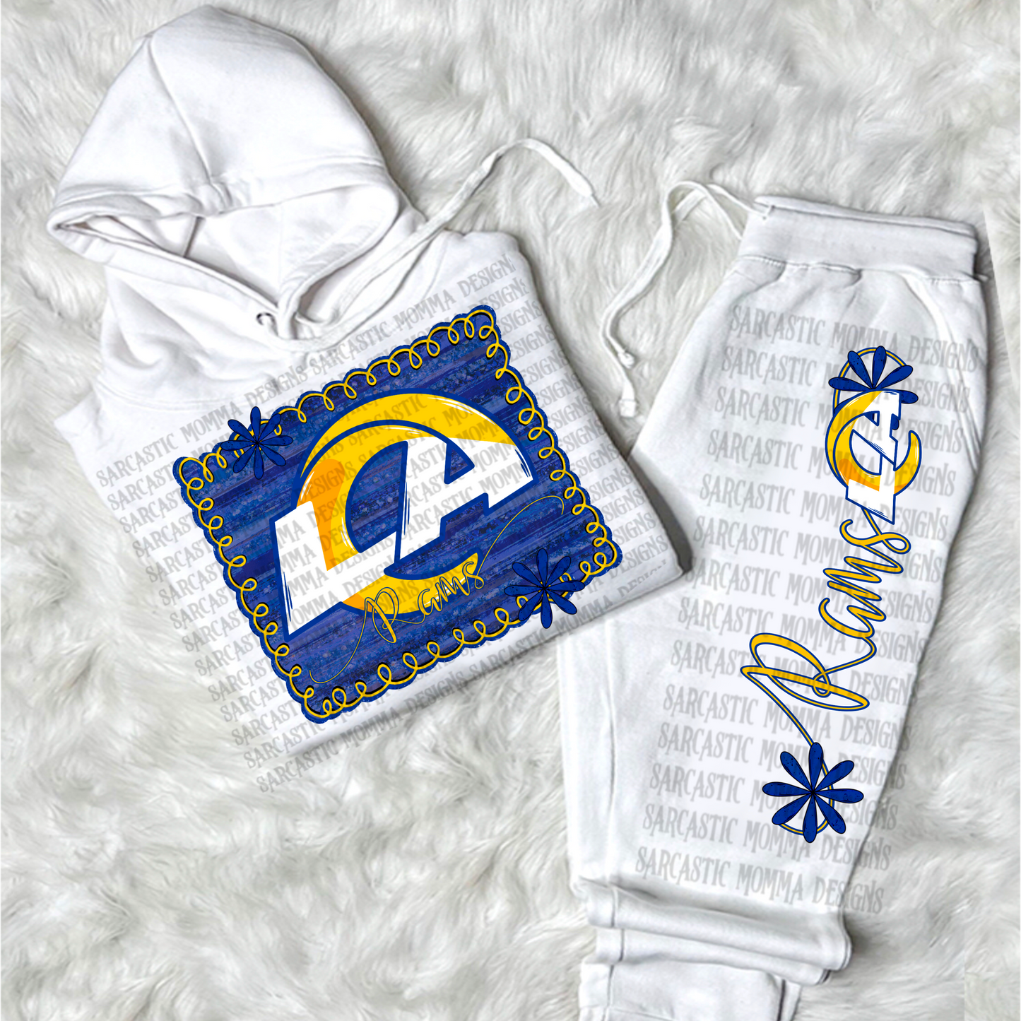 Rams Framed with Matching Sleeve- 2 PNG Files