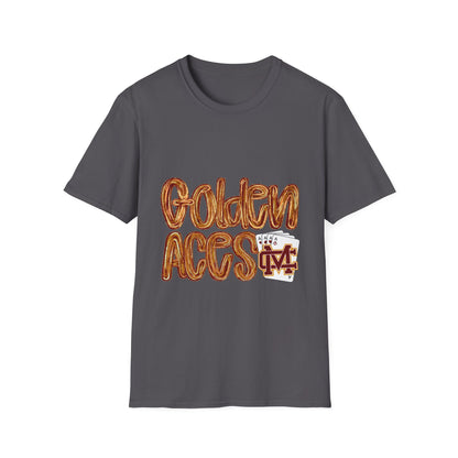 Golden Aces Brushstrokes Adult Unisex Softstyle T-Shirt
