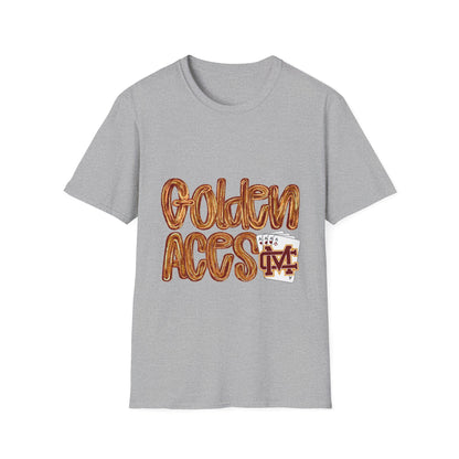 Golden Aces Brushstrokes Adult Unisex Softstyle T-Shirt