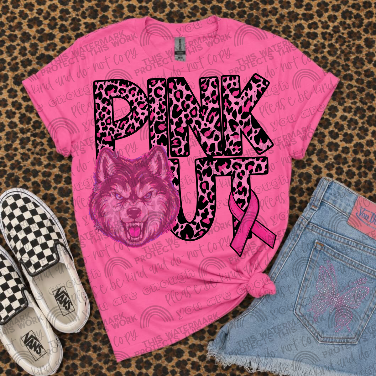 Pink Out Mascot Huskies PNG File