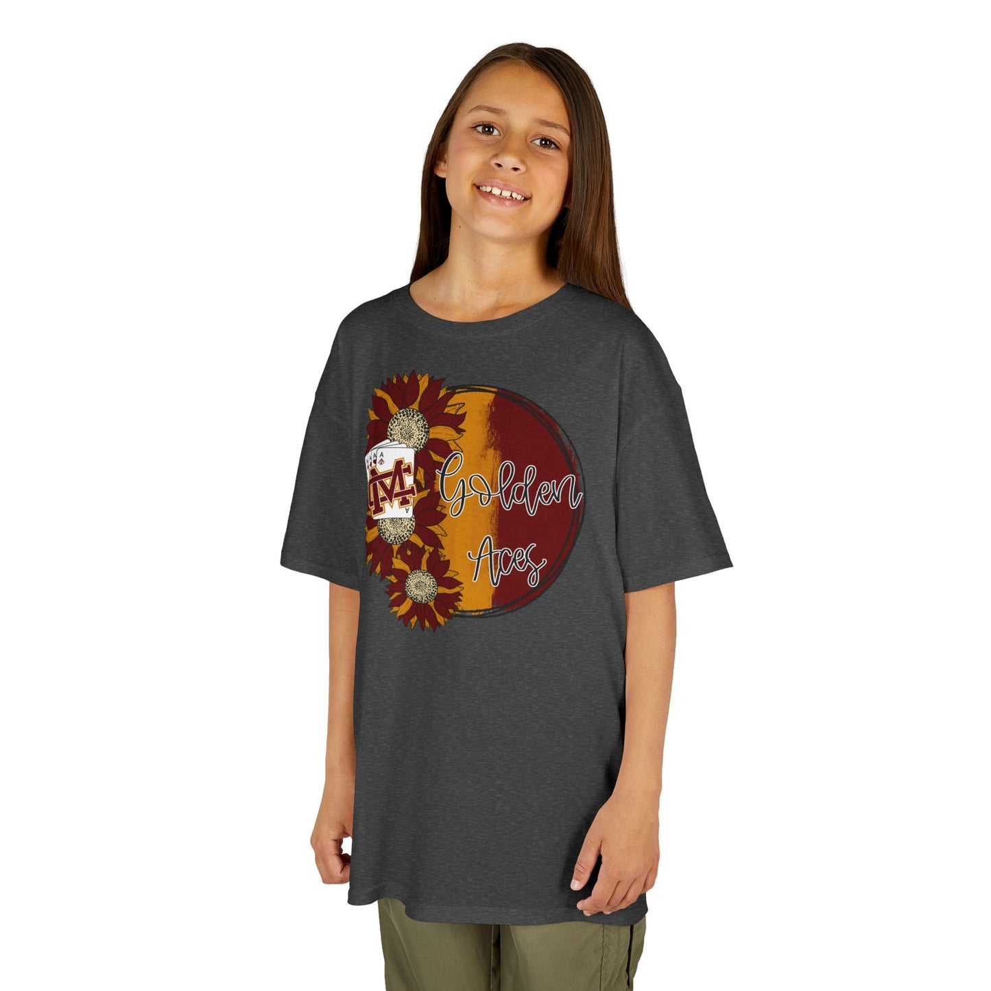 Golden Aces Sunflowers Kids Heavy Cotton™ Tee