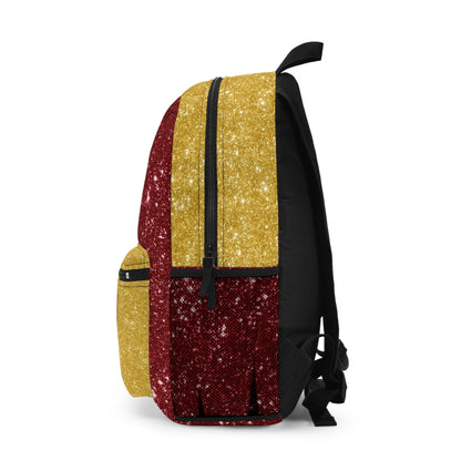 Golden Aces Faux Glitter Backpack