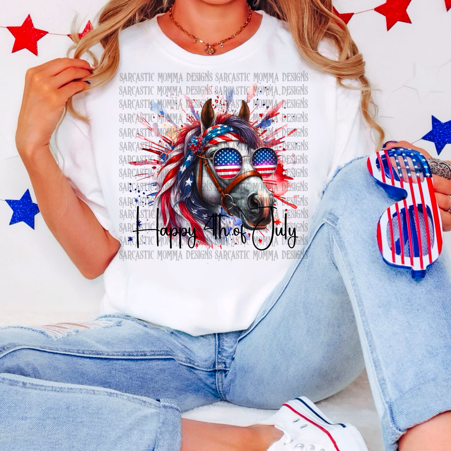 Horse 1 Happy 4th of July PNG File