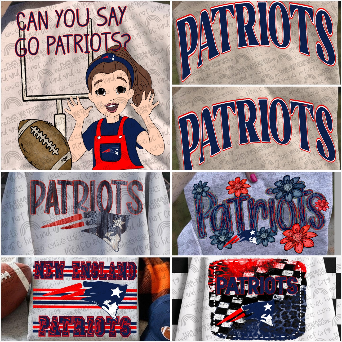 Patriots Bundle- 7 PNG Files