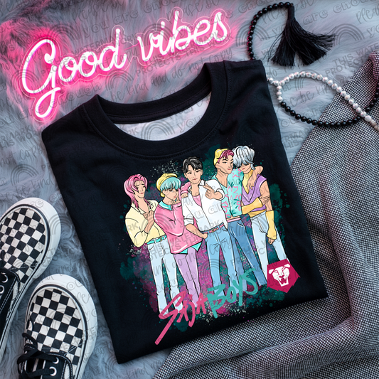 KPDH Saja Boys Pink Teal PNG File