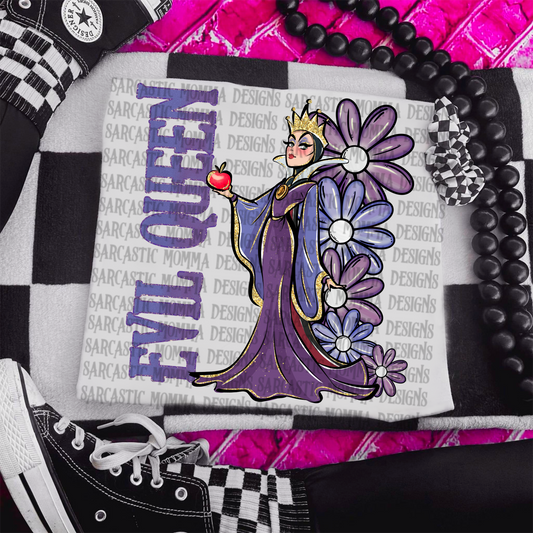 Evil Queen Floral PNG File