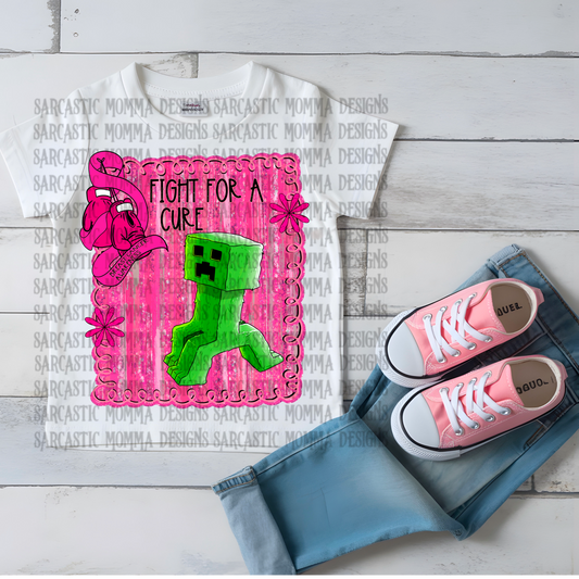 Fight For a Cure Breast Cancer Awareness Creeper PNG File