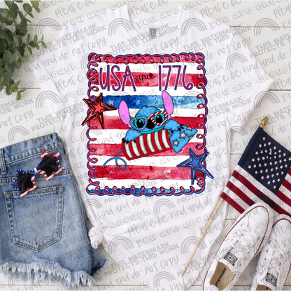 USA Since 1776 Bundle 4- 18 PNG Files
