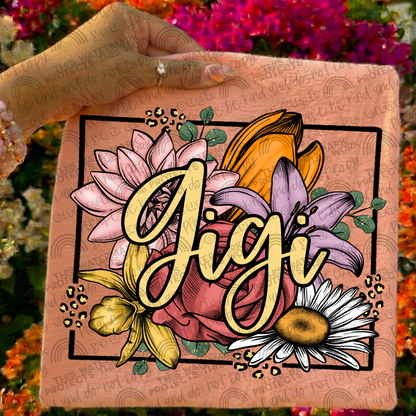 Gigi Leopard Floral Front & Back- 2 PNG Files