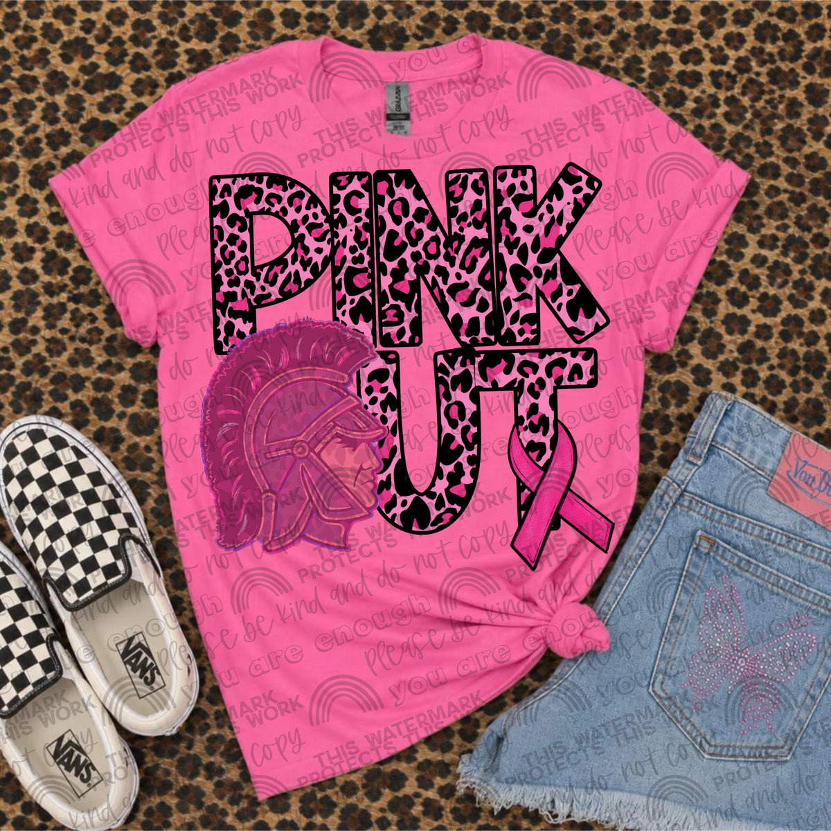 Pink Out Mascot Trojans 2 PNG File