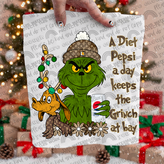 A Diet Pepsi A Day Keeps the Green Guy At Bay PNG File