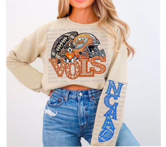 Vols Rhinestone Dog with Matching Sleeve- 2 PNG Files